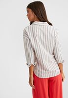 Women Colorful Stripes Striped Cotton Shirt