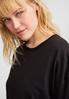 Bayan Siyah Oversize Basic Tişört