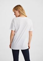 Bayan Beyaz Oversize Basic Tişört