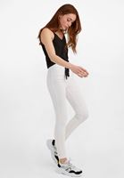Women Black V-Neck Top with Tie Detail