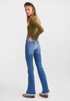 Women Blue High Rise Flared Jeans