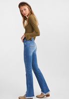 Women Blue High Rise Flared Jeans
