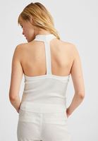 Bayan Krem Halter Yaka Triko Atlet