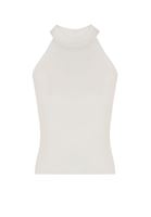 Bayan Krem Halter Yaka Triko Atlet