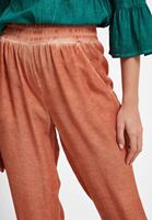 Bayan Turuncu Beli Lastikli Jogger Pantolon
