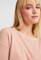 Bayan Pembe Kruvaze Crop Kazak