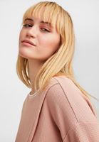Bayan Pembe Kruvaze Crop Kazak