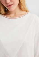 Bayan Krem Kruvaze Crop Kazak