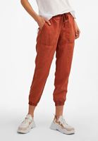 Women Brown Elastic Waisted Jogger