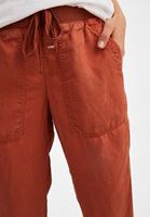 Women Brown Elastic Waisted Jogger