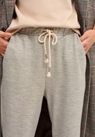 Bayan Gri Carrot-Fit Pamuklu Sweat Pantolon