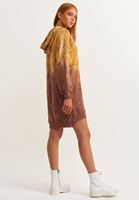 Bayan Çok Renkli Sunset-Fire Batik Sweat Elbise