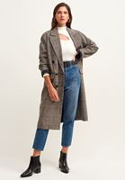 Bayan Krem Cut-Out Pamuklu Tişört 