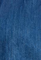 Bayan Mavi Balon Kollu Denim Gömlek