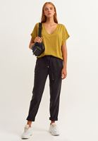 Bayan Yeşil Nature Friendly Oversize Tişört ( MODAL )