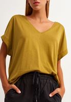 Bayan Yeşil Nature Friendly Oversize Tişört ( MODAL )