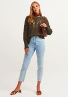 Bayan Çok Renkli Wild-Look Desenli Fular