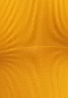 Women Yellow Seamless Crop Top
