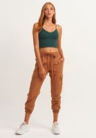 Women Green Seamless Crop Top