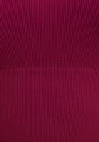 Women Maroon  Seamless Crop Top