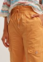 Bayan Turuncu Düğmeli Baggy Pantolon