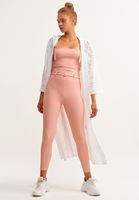 Bayan Beyaz Mesh Kimono