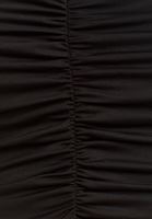 Bayan Siyah Close-Fit Büzgülü Bralet