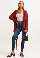 Bayan Mavi Casual Pamuklu Skinny Pantolon