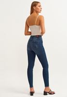 Bayan Mavi Casual Pamuklu Skinny Pantolon
