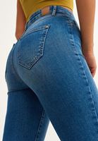 Bayan Mavi Casual Pamuklu Skinny Pantolon