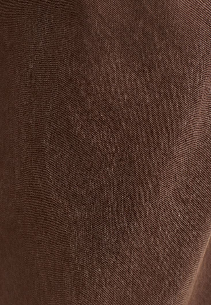 Women Brown Soft Touch Baggy Pants ( TENCEL™ )