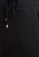 Bayan Siyah Doğa Dostu Crop Jogger Pantolon ( TENCEL™ )