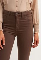 Bayan Kahverengi Toparlayıcı Etkili Skinny Pantolon  ( TENCEL™ )