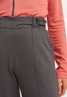 Bayan Antrasit Kemerli Wide-Leg Pantolon