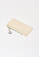 Women Cream Zipped Card Holder