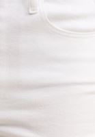Bayan Beyaz Slim Fit Denim Mini Şort