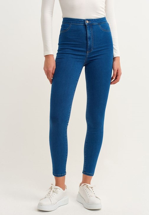 Jegging Skinny Pantolon ve Oversize Midi Kaban Kombini