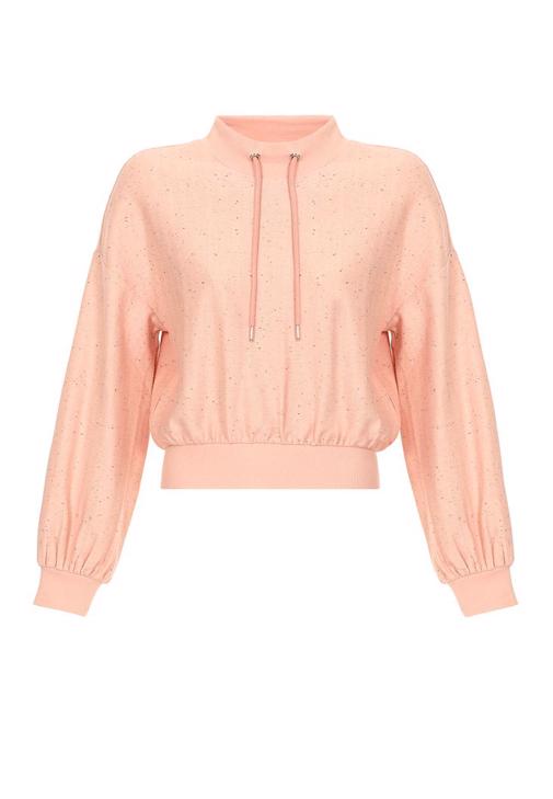 Yüksek Yaka Sweatshirt ve Mini Etek Kombini