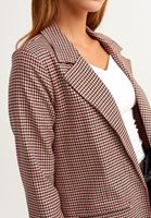 Bayan Siyah Desenli Blazer Ceket
