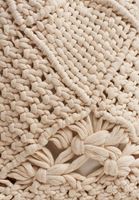 Bayan Bej Handmade Makrome Çanta