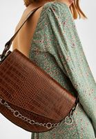 Women Yellow Chain Detailed Shoulder Bag