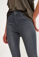 Bayan Gri Push Up Etkili Skinny Pantolon