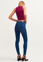 Bayan Mavi Push Up Etkili Skinny Pantolon