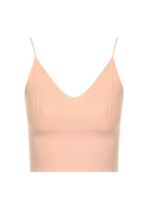 Askılı Crop Top ve Triko Hırka Kombini