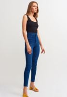 Women Black Square Neck Cotton Tank Top