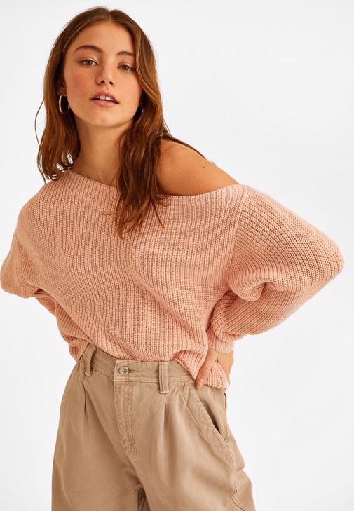 Slouchy Pantolon ve Kayık Kazak Kombini