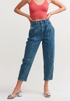 Women Blue High Rise Slouchy Denim Pant
