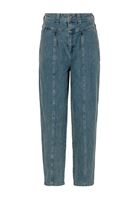 Women Blue High Rise Slouchy Denim Pant