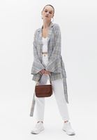 Women Mixed Multi Color Checked Detailed Jacket