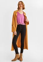 Bayan Bej Cep Detaylı Kimono
